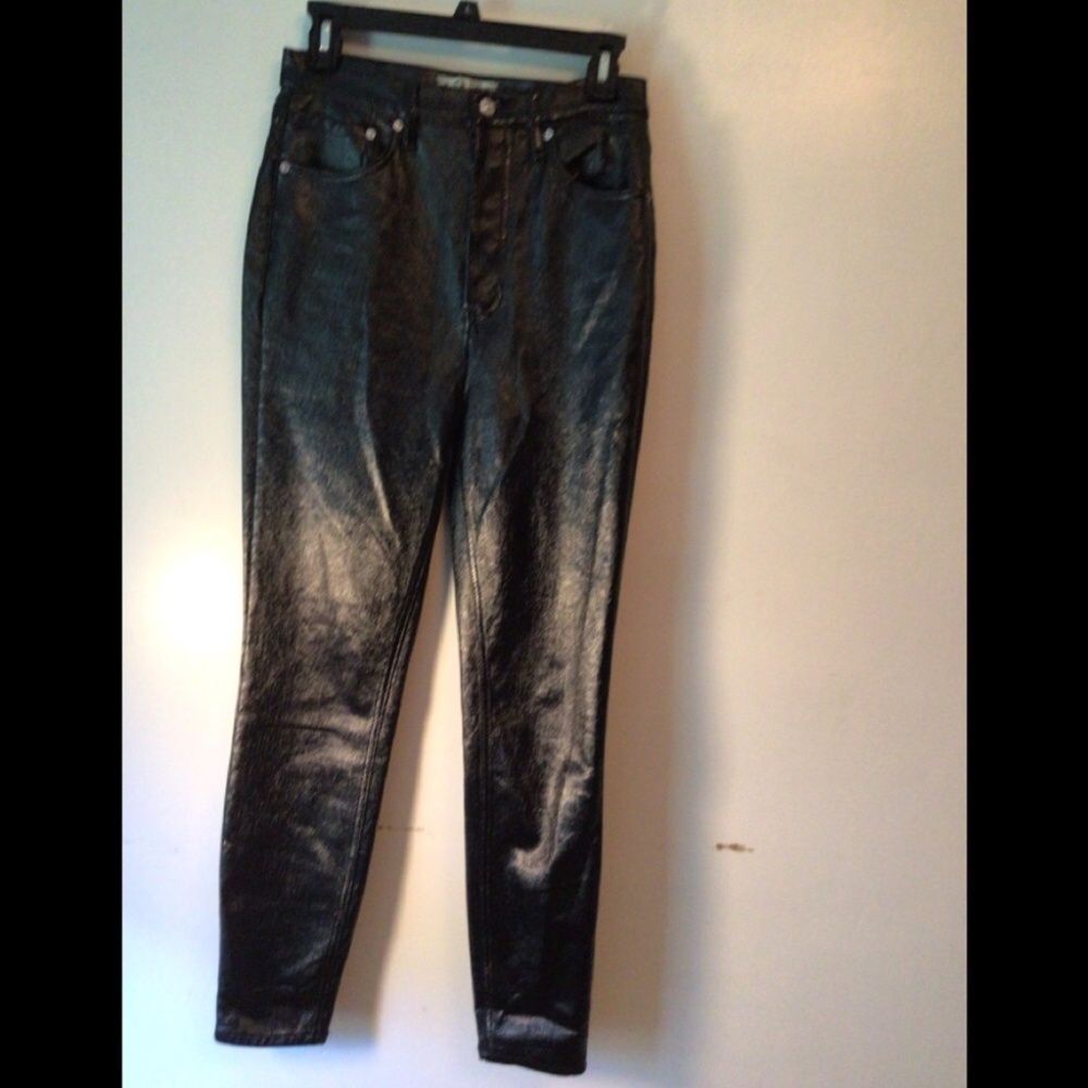 WE THE FREE FAUX LEATHER PANTS SZ 27